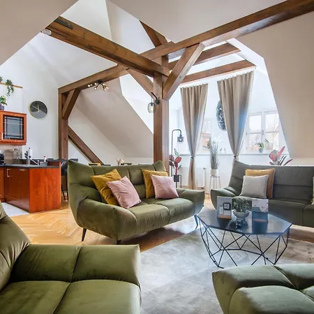 Duplex 165m2 With Views Only 30 Seconds To Charles Bridge * براغ